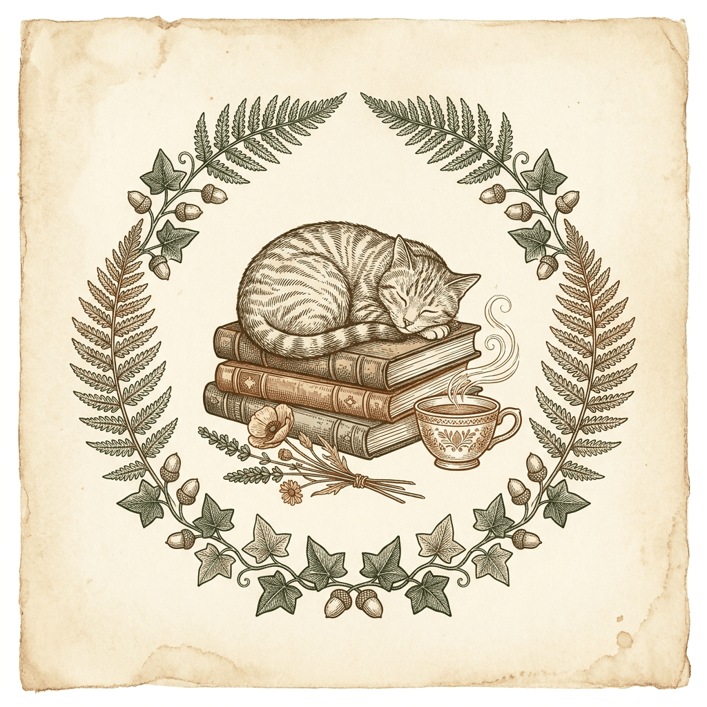 Sleepy Reader Cat Tee