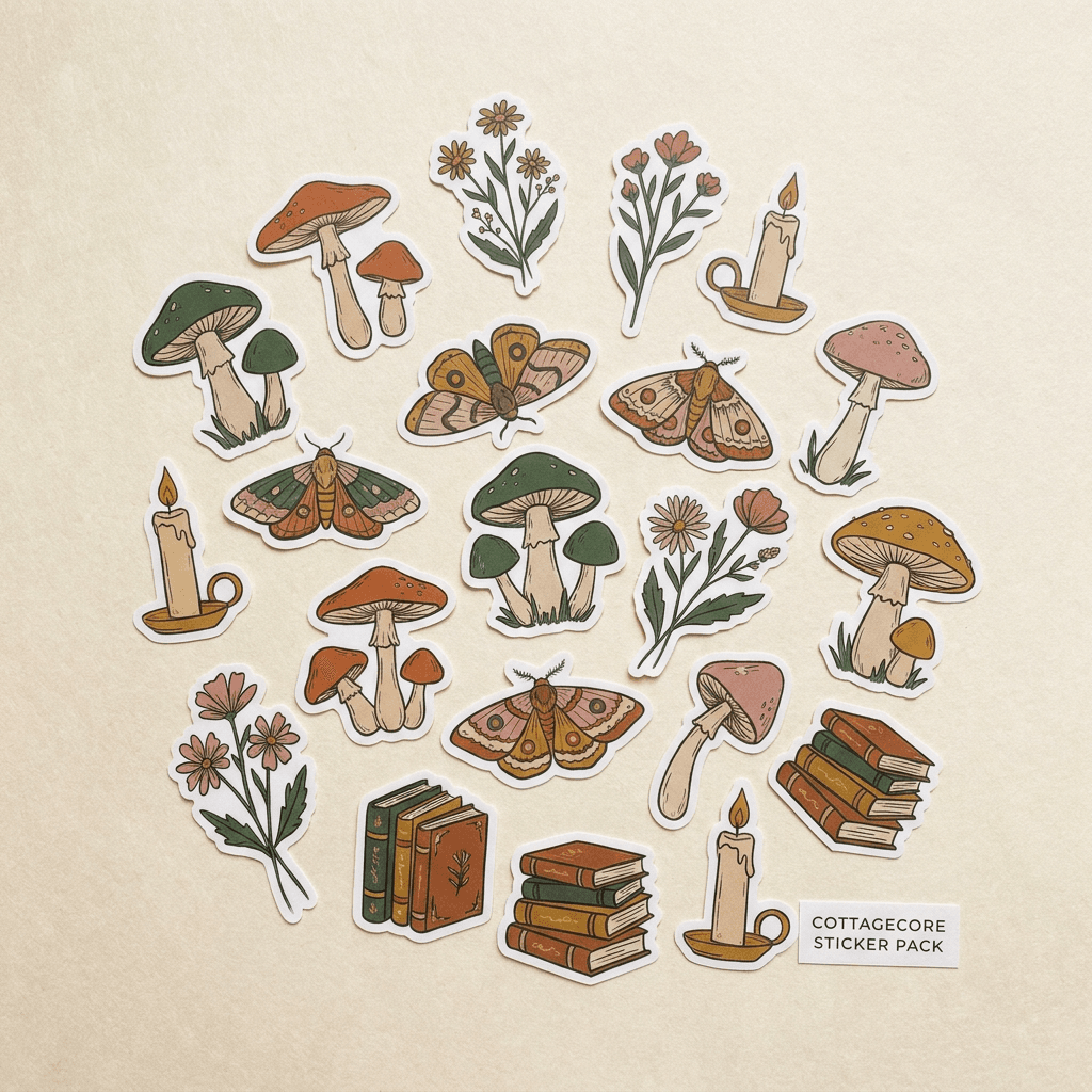 Cozy Reader Sticker Pack